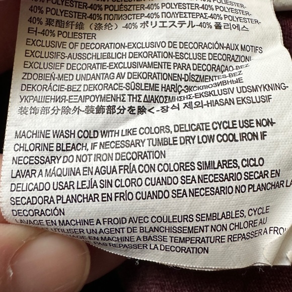 Vans‎ Cotton T Shirt Dress Short Sleeve  Size Medium Plum with Gray Trim - Picture 9 of 10